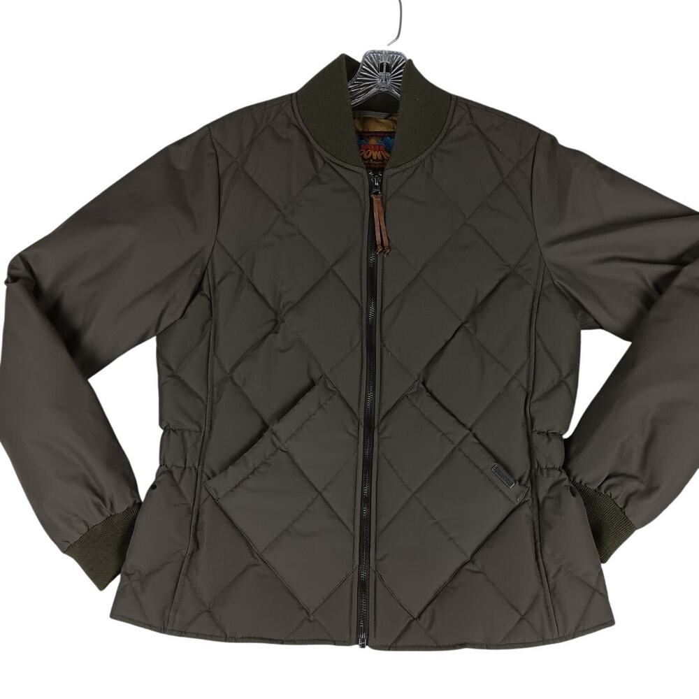 Eddie Bauer Quilted Jacket in Olive Green